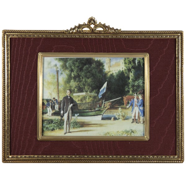 Miniatur-Rahmen mit Kunstdruck Bildgröße 9x12cm außen15x12 cm