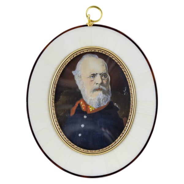 Miniatur-Rahmen mit Malerei Bildgröße 7x9 cm