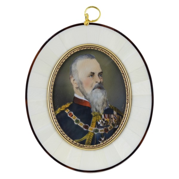 Miniatur-Rahmen mit Malerei Bildgröße 7x9 cm