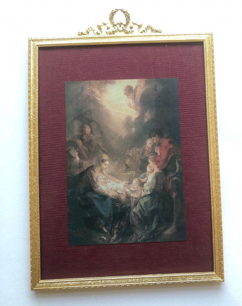 Aktion bis Ostern 25%=28€ Bronzerahmen von Haffke gegr. 1909 mit Kunstdruck n. Boucher
