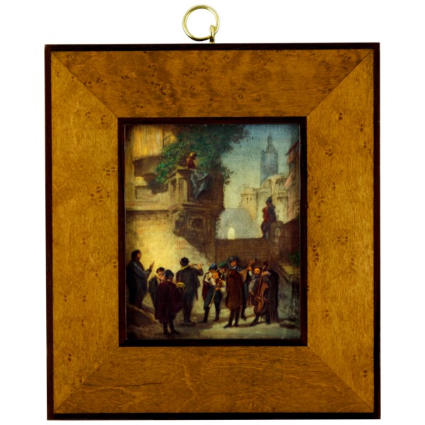 Miniatur-Rahmen mit Malerei Bildgröße 8x10cm auß.14x16