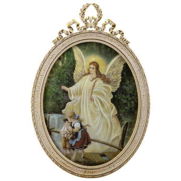 Miniatur-Rahmen mit Malerei Bildgröße 7x9 cm