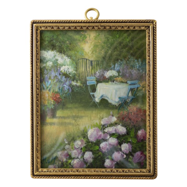 Miniatur-Rahmen mit Malerei Bildgröße 7x9 cm