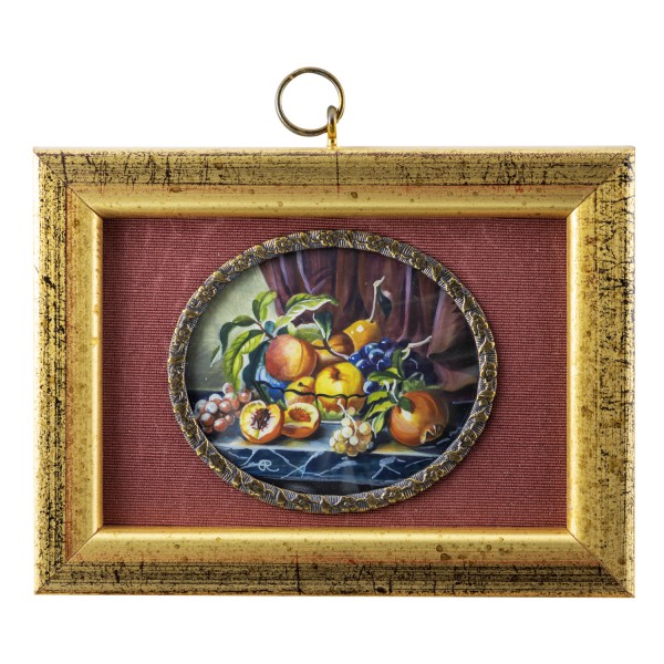 Miniatur-Rahmen mit Malerei Bildgröße 5x6 cm