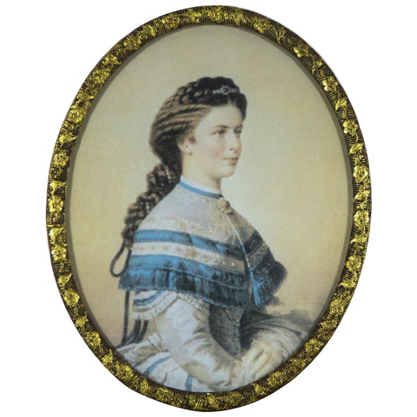 Miniatur-Rahmen mit Kunstdruck Bildgröße 7x9 cm Sissi
