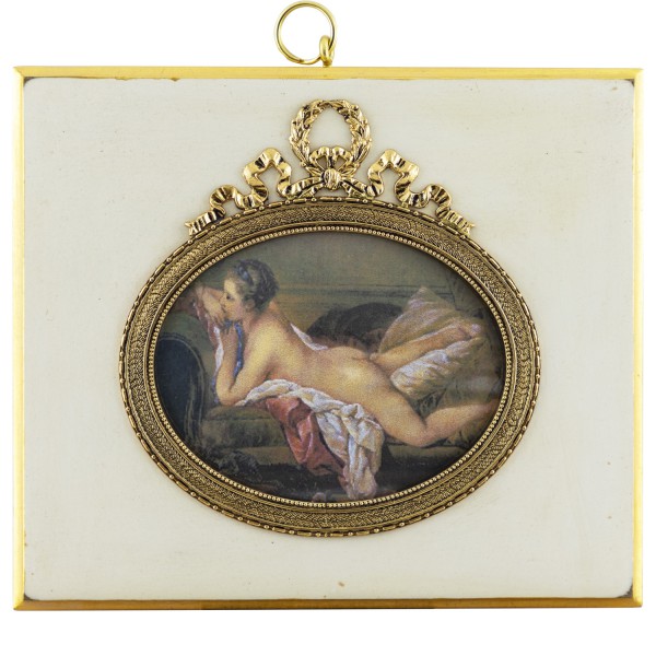 Miniatur-Rahmen mit Kunstdruck Bildgröße 7x9 cm