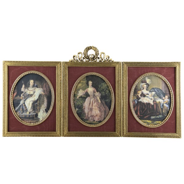 Miniatur-Rahmen mit Kunstdruck Bildgröße 7x9cm außen29x15 cm