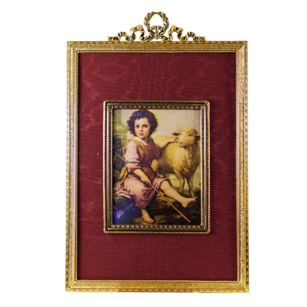 Kunstdruck auf Seide Bildgröße 7x9 cm außen 21x16 cm außen 13x20 cm