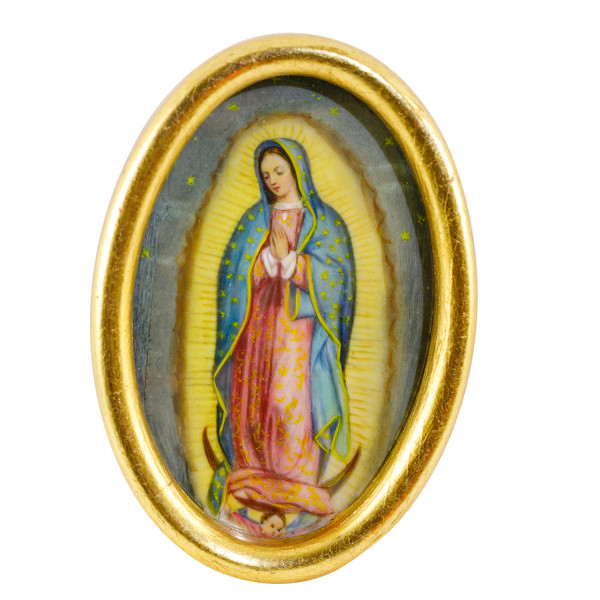 Elfenbein Miniatur Bildmaß 6x9 cm außen 6x10cm