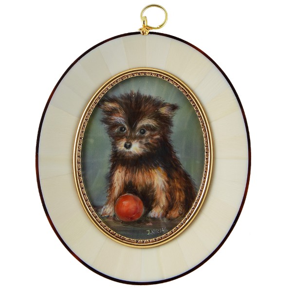 Miniatur-Rahmen mit Malerei Bildgröße 7x9 cm